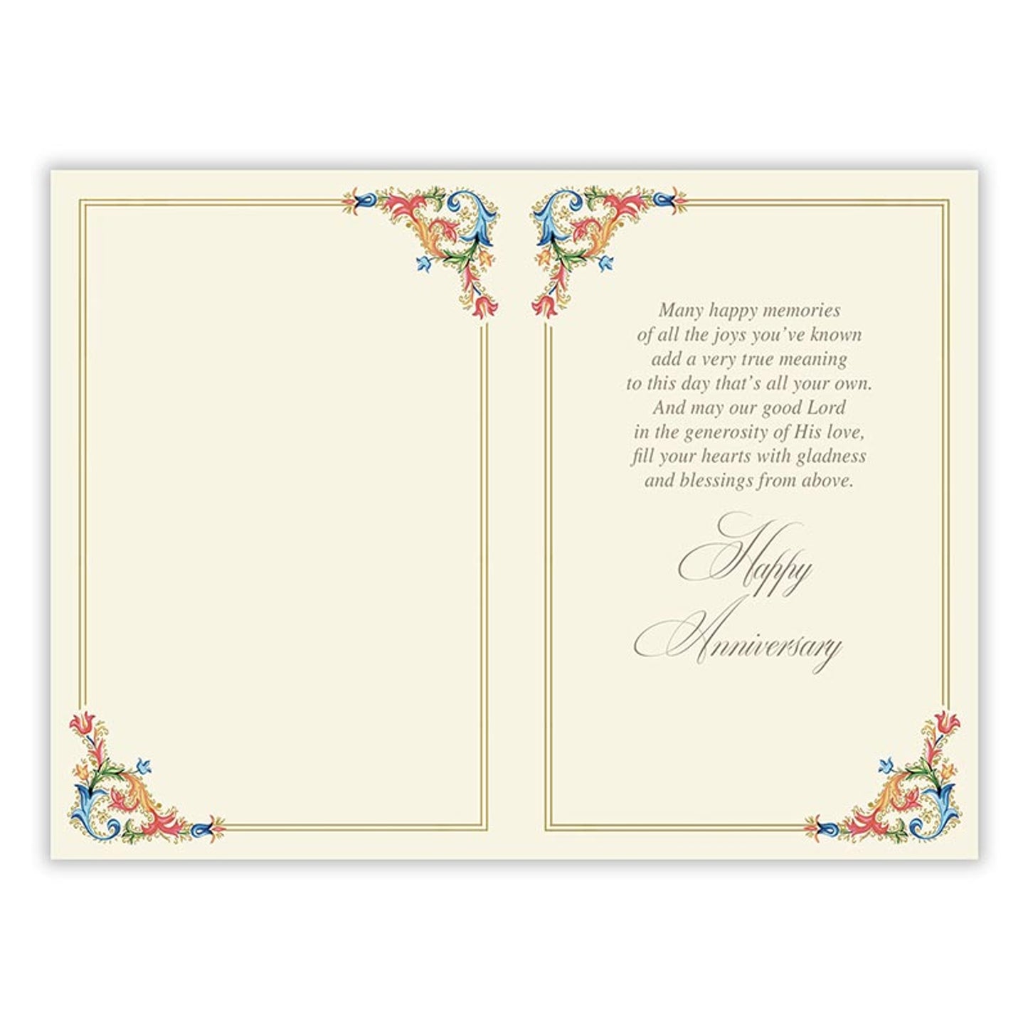 Florentine Gods Blessings Anniversary Card