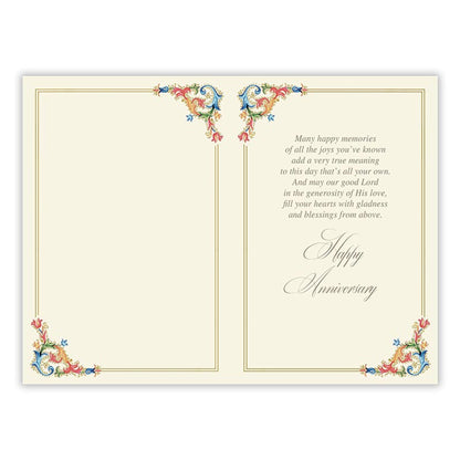 Florentine Gods Blessings Anniversary Card