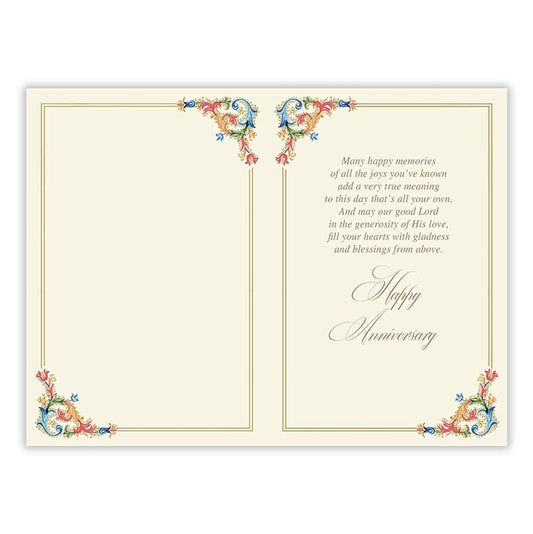 Florentine Gods Blessings Anniversary Card