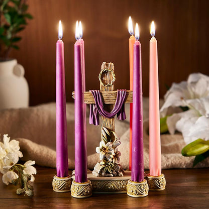 Lent Cross Candleholder