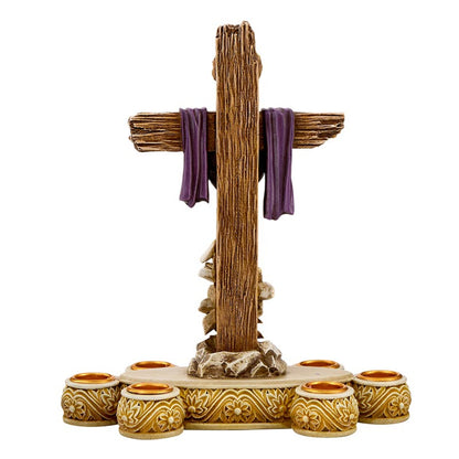 Lent Cross Candleholder