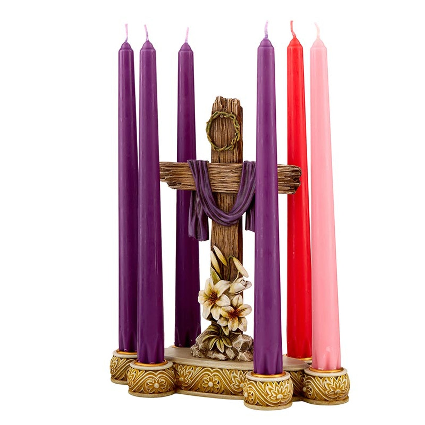 Lent Cross Candleholder