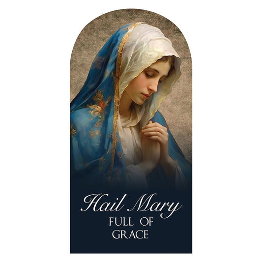 Hail Mary Arched Plaque 10"