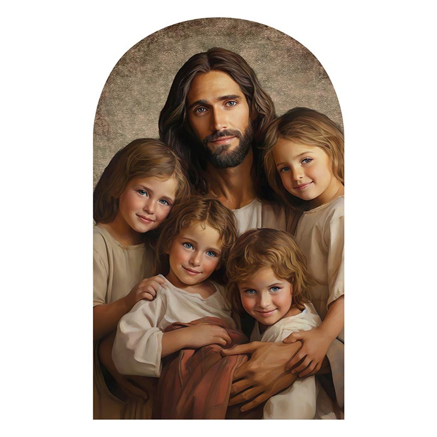 Let the Children Come to Me Arched Plaque 8"