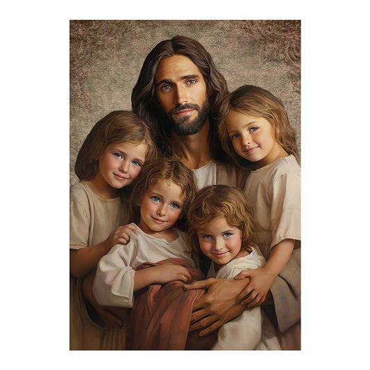 Let the Children Come to Me Wood Plaque 5"