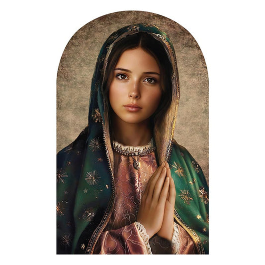 Our Lady of Guadalupe Arched Plaque 8"