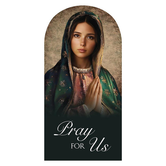 Our Lady of Guadalupe Arched Plaque 10"