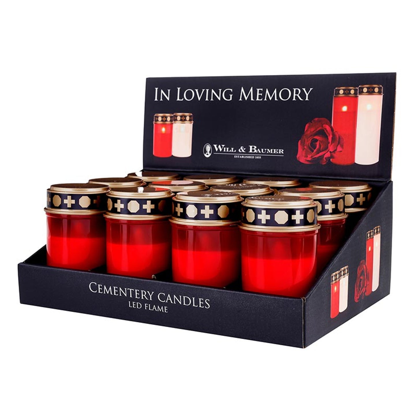 Red Cemetery LED - 5" R2300 - 12/PK