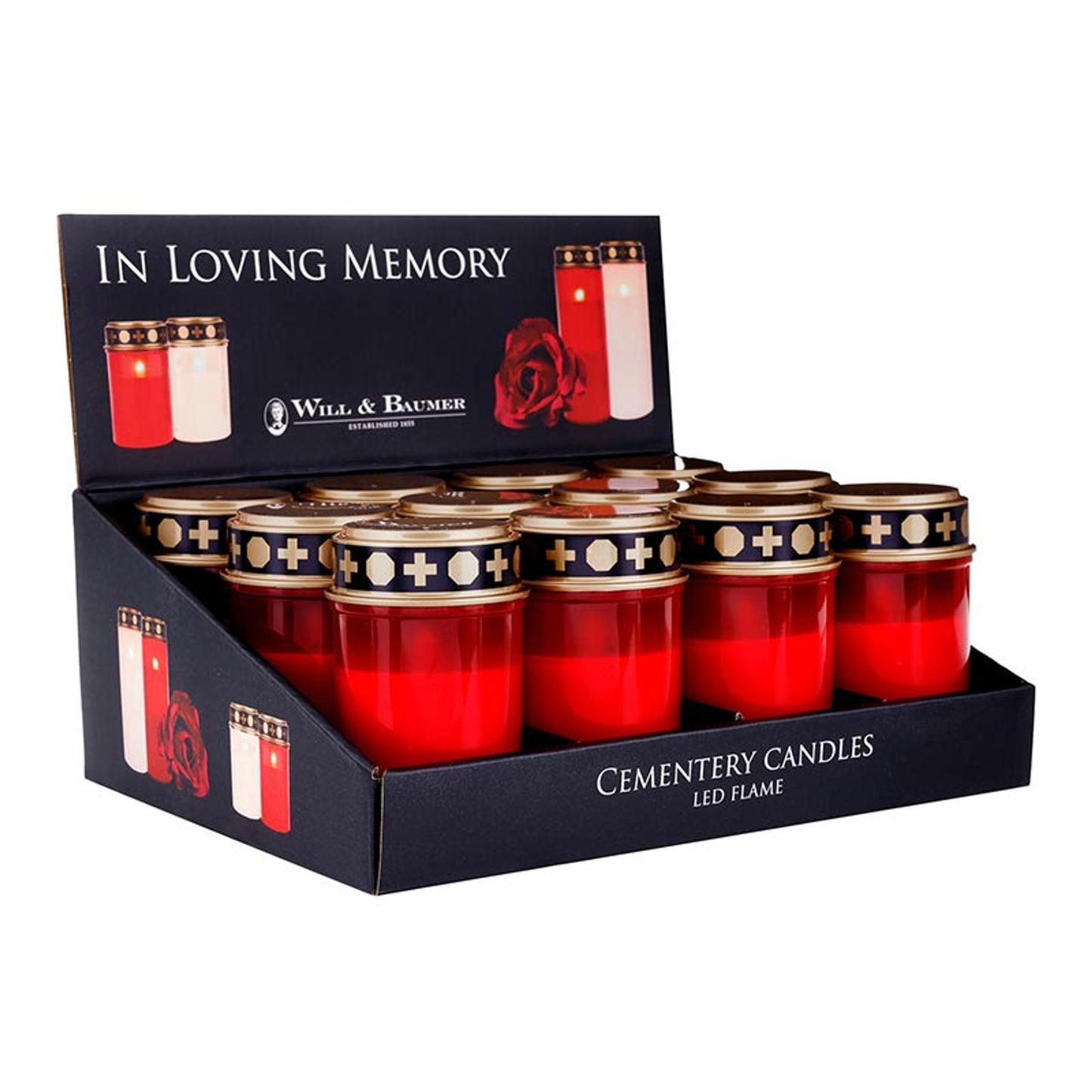 Red Cemetery LED - 5" R2300 - 12/PK