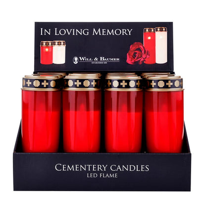 Red Cemetery LED - 8" R2301 - 12/PK