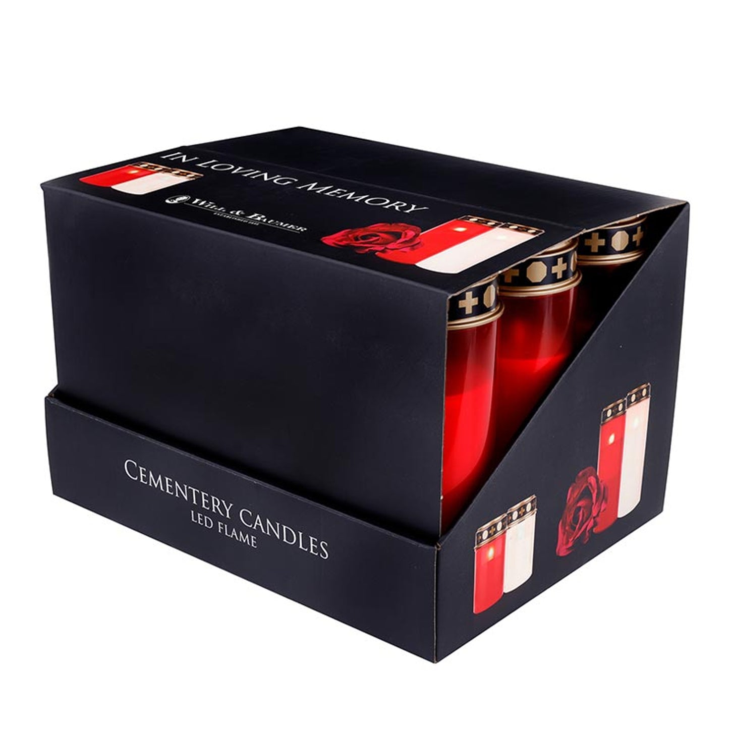 Red Cemetery LED - 8" R2301 - 12/PK