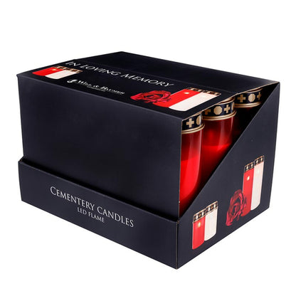 Red Cemetery LED - 8" R2301 - 12/PK