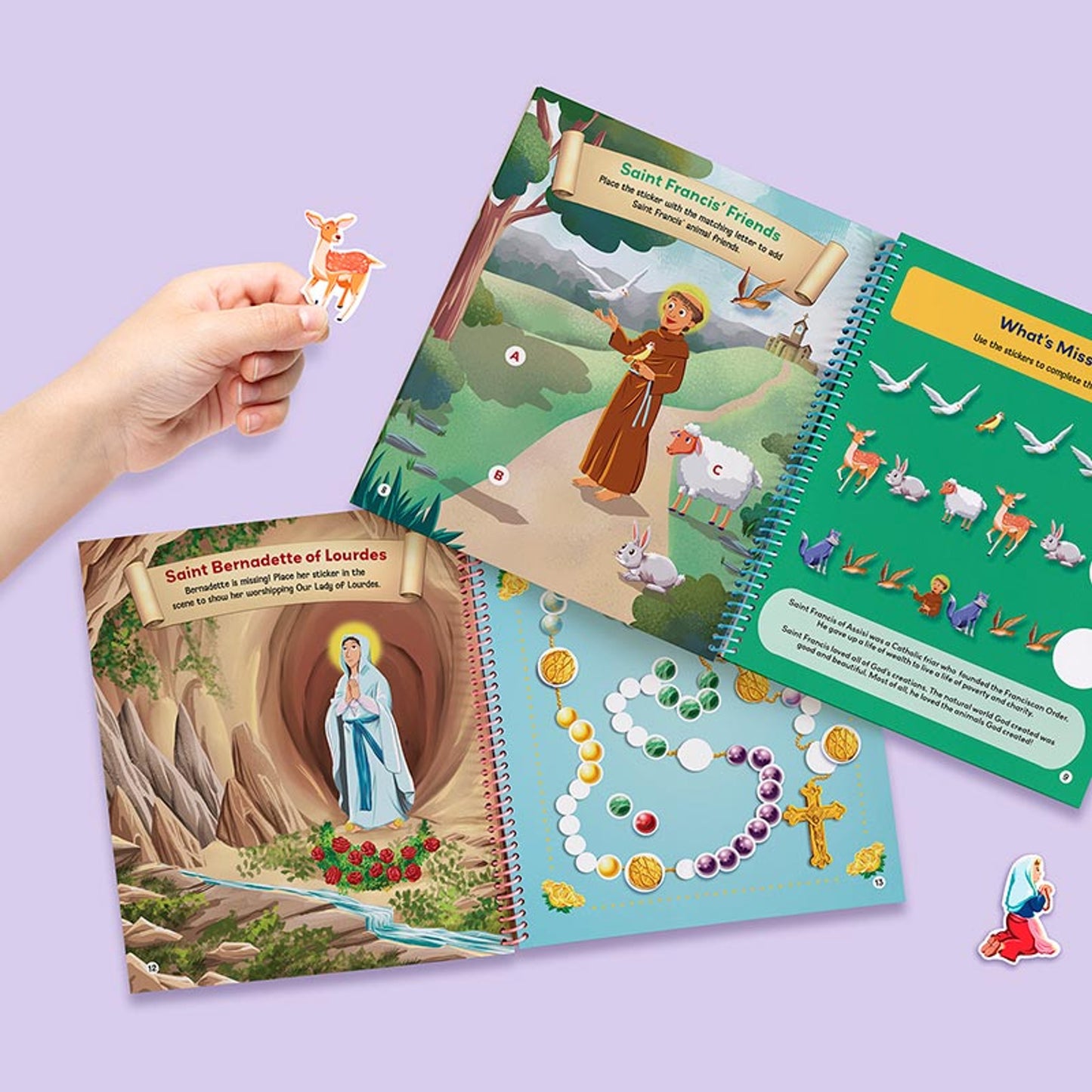 Saints for Girls Sticker Activity - 12/PK