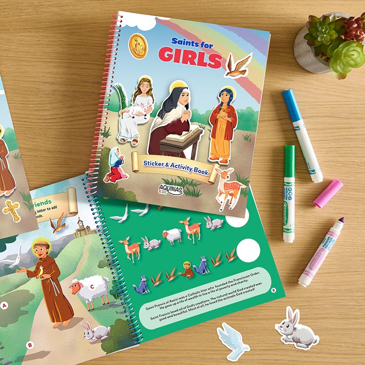 Saints for Girls Sticker Activity - 12/PK