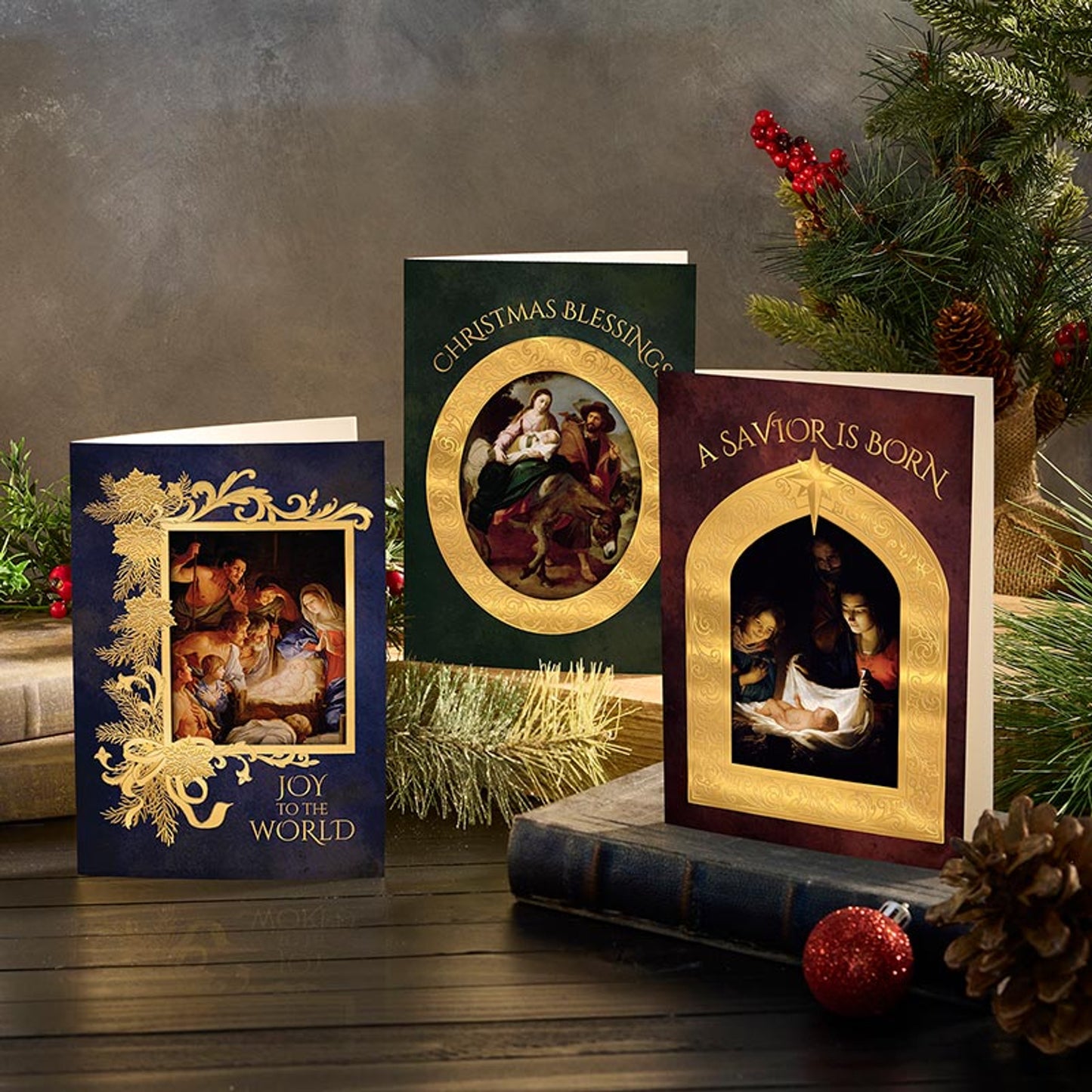 Old Masters Christmas Card Set - 12/PK
