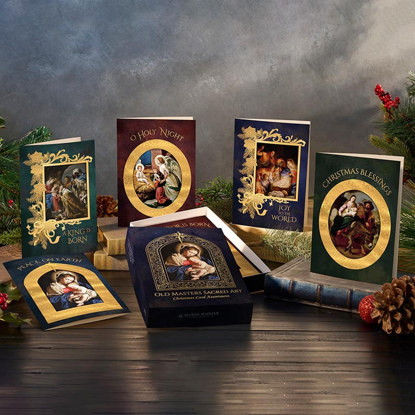 Old Masters Christmas Card Set - 12/PK