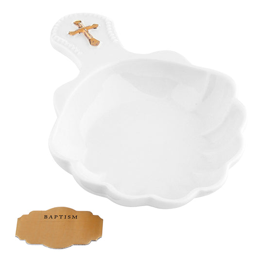 Porcelain Baptismal Gift Shell