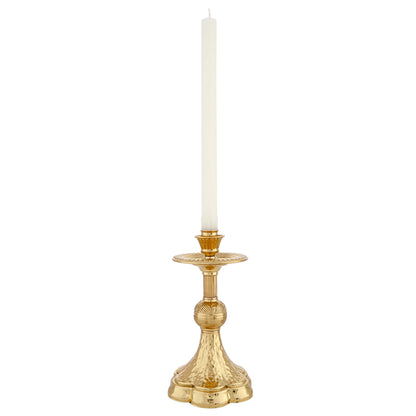 Altar Candle Stick - Hammered Base