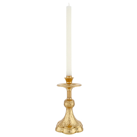 Altar Candle Stick - Hammered Base