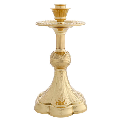 Altar Candle Stick - Hammered Base