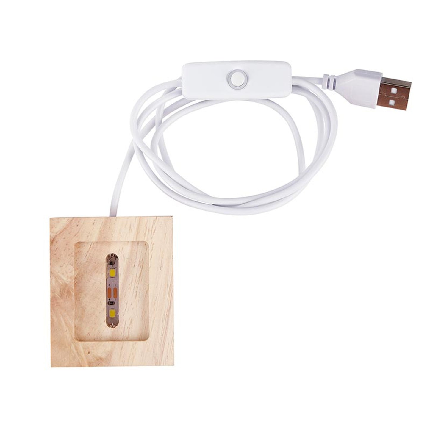 Etched Glass Light Stand