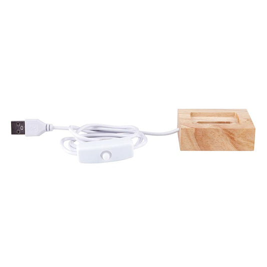 Etched Glass Light Stand