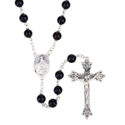 Onyx Lock-Link Rosary