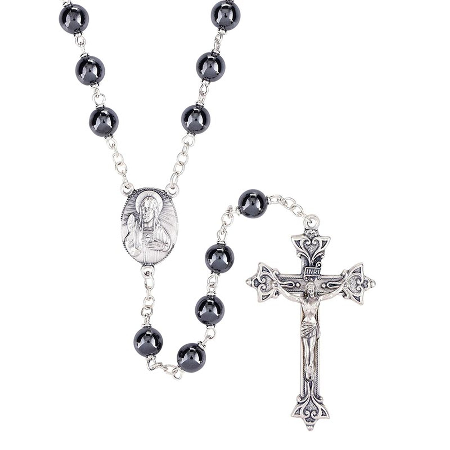 Hematite Lock-Link Rosary