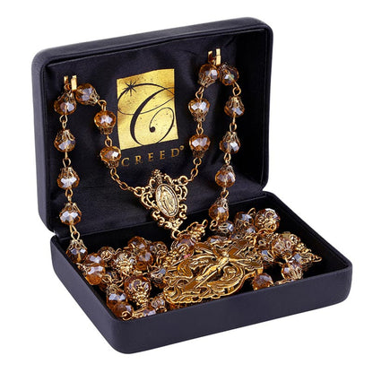Light Topaz Mary of Angels Rosary