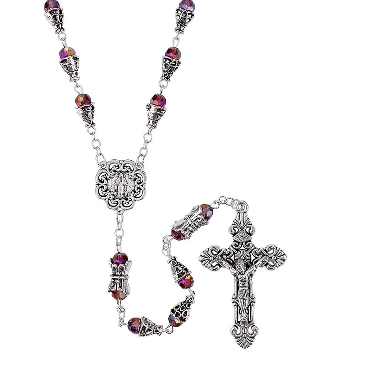 Amethyst Santiago de Compostela Rosary