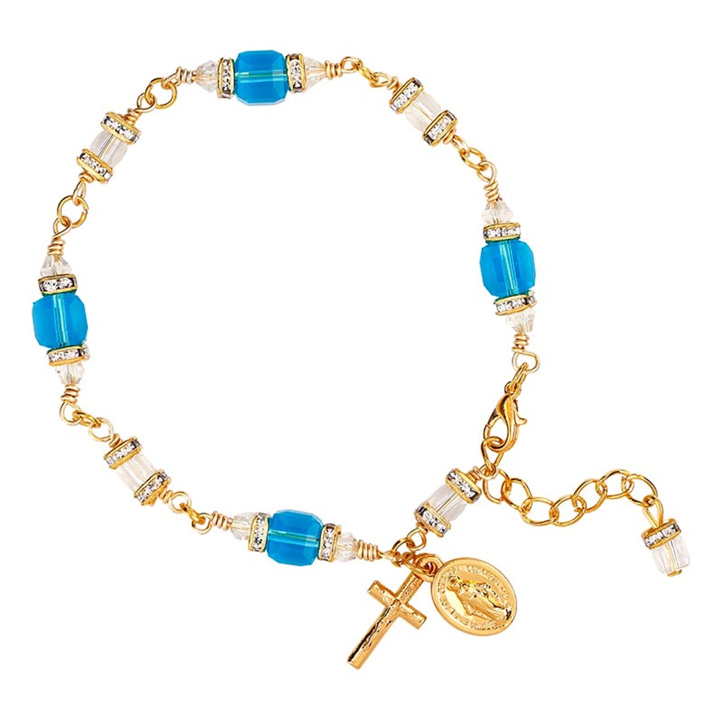 Aqua Cornerstone Bracelet