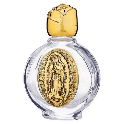 Saints Holy Water Glass Bottles Display