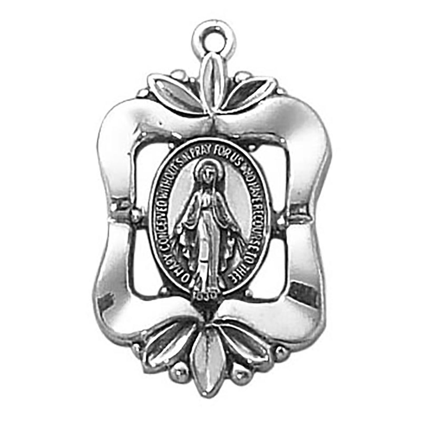 Sterling Silver Medal - Miraculous (SS2334)