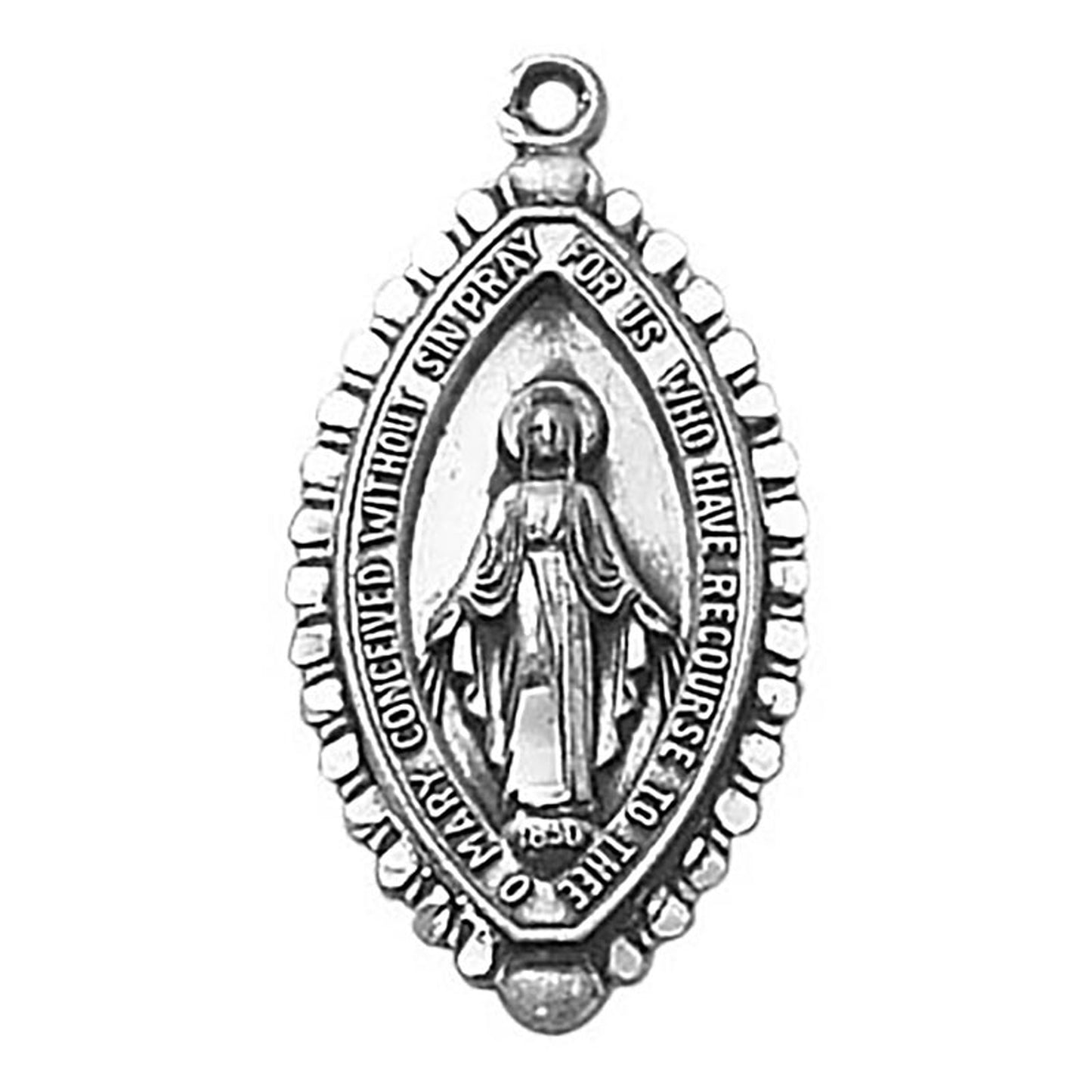 Sterling Silver Medal - Miraculous (SS3414)