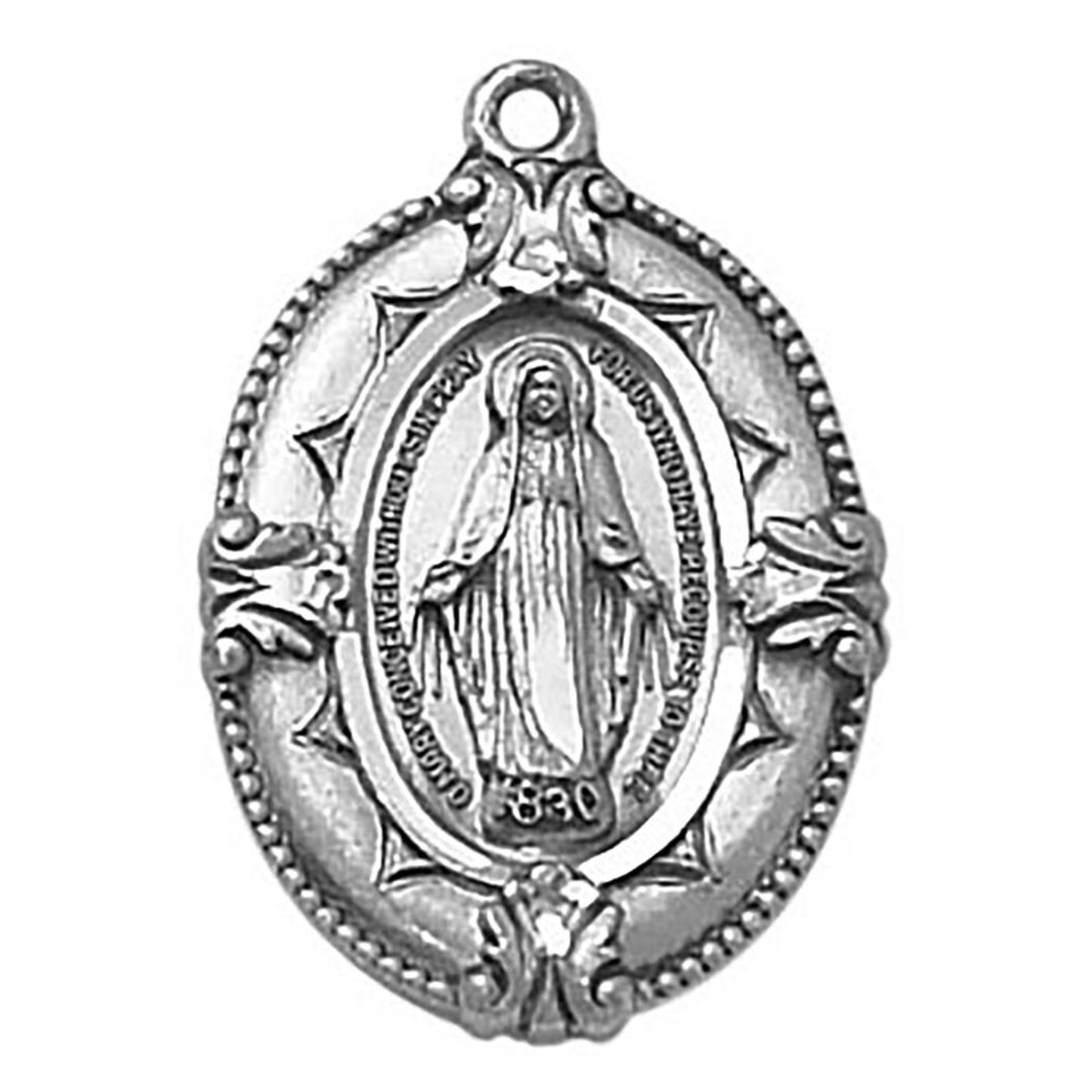 Sterling Silver Medal - Miraculous (SS3534)