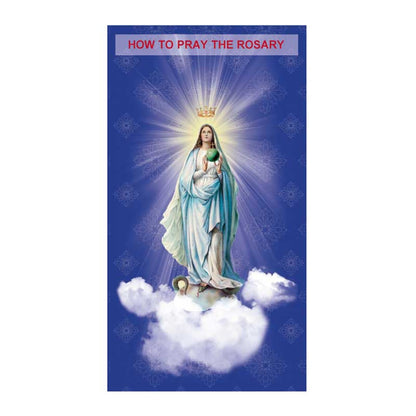 How to Pray the Rosary Trifold Pocket Prayer Card