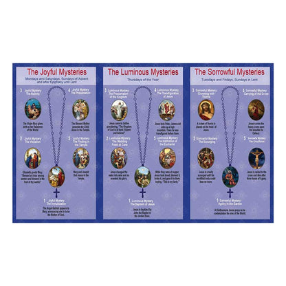 How to Pray the Rosary Trifold Pocket Prayer Card