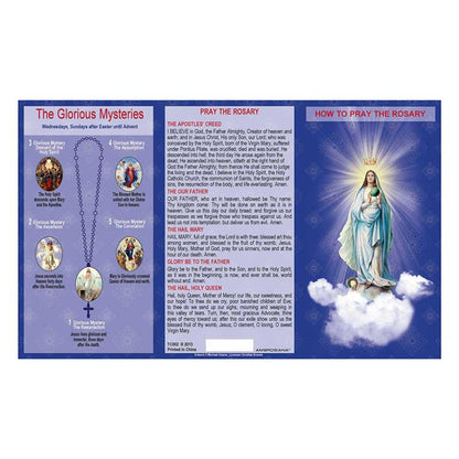How to Pray the Rosary Trifold Pocket Prayer Card