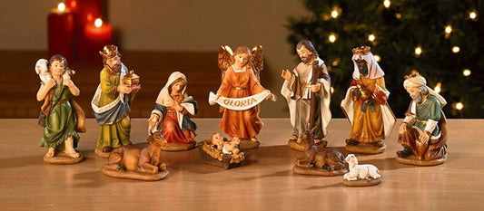3.5" H 11-Piece Nativity Set