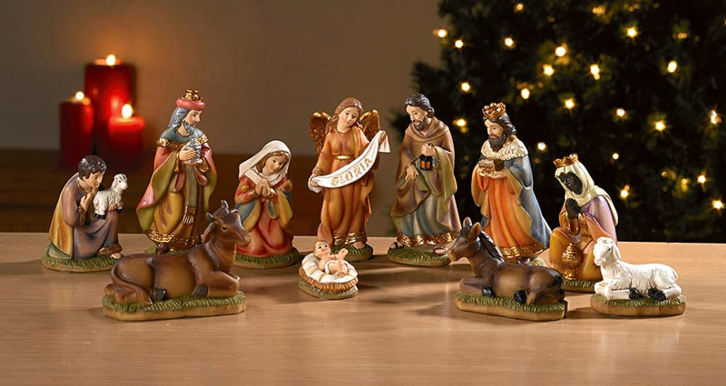 4.5" H 11-Piece Nativity Set