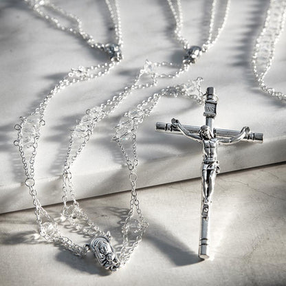 Austrian Crystal Ladder Lasso Rosary