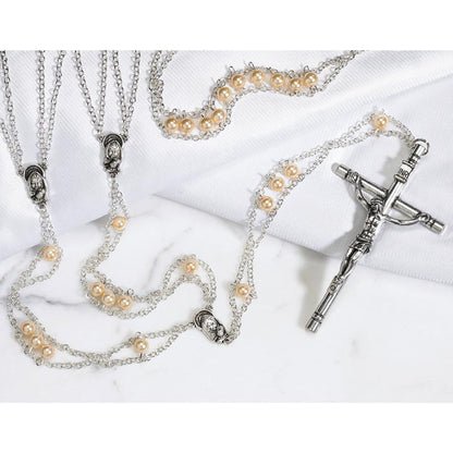 Mother of Pearl Ladder Lasso Rosary