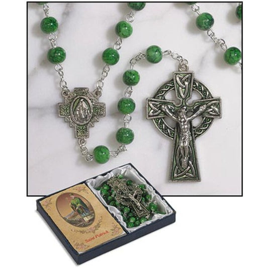 Irish 7mm Marble Rosary
