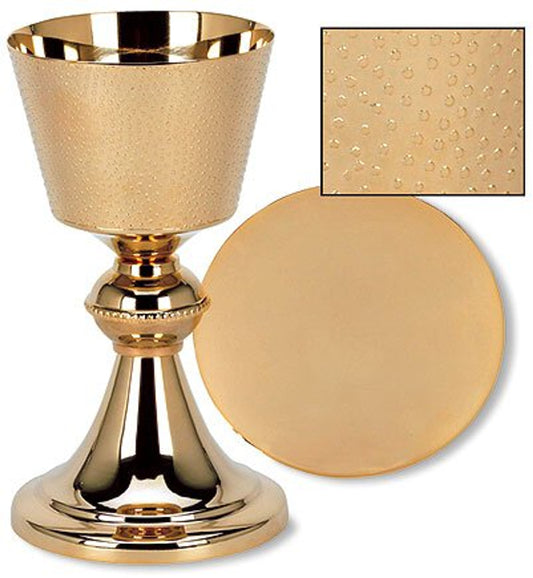 Grape Cluster Design Chalice and Paten Set