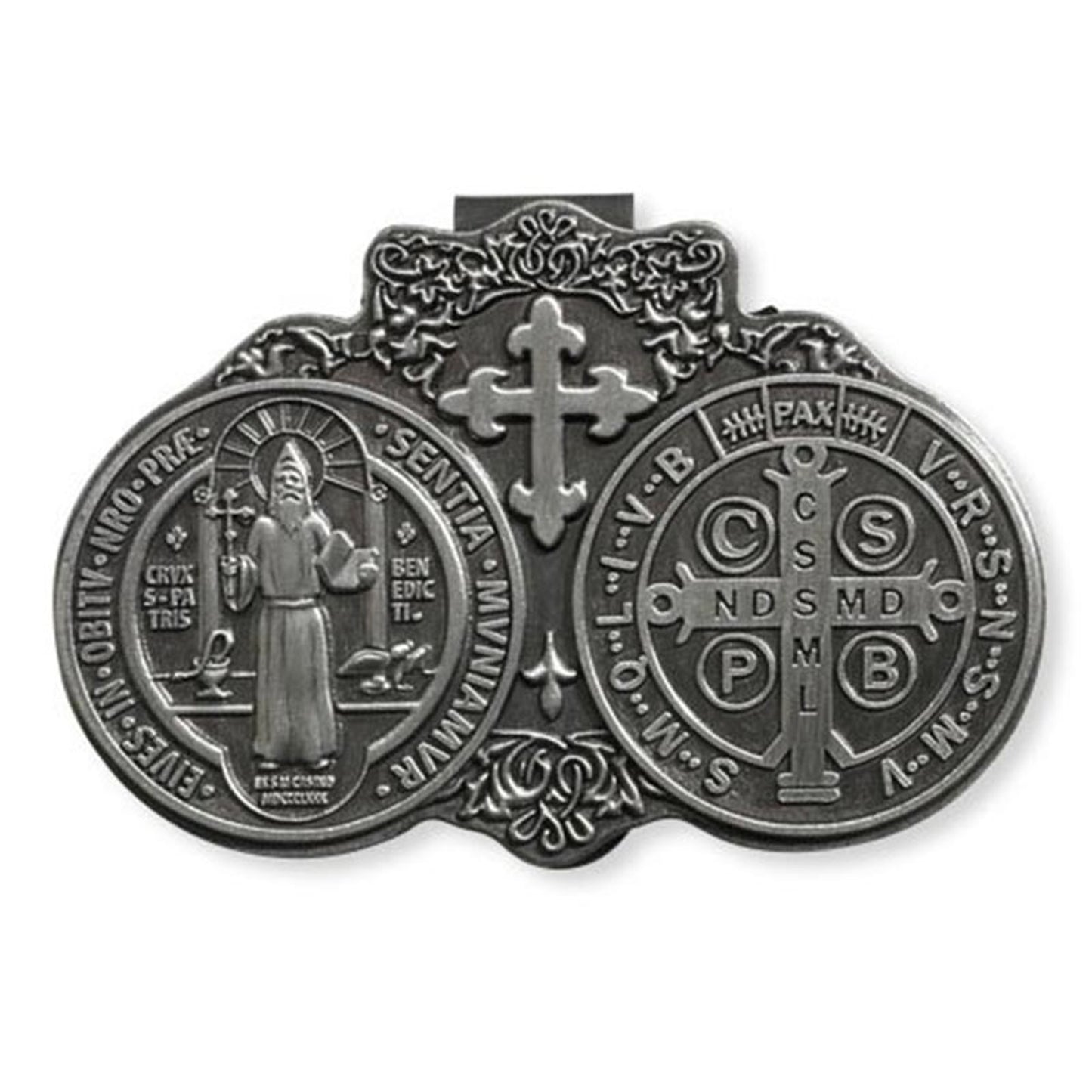 Saint Benedict Visor Clip