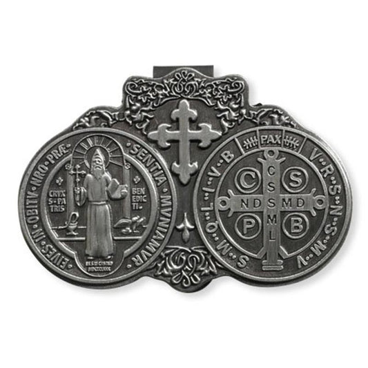 Saint Benedict Visor Clip