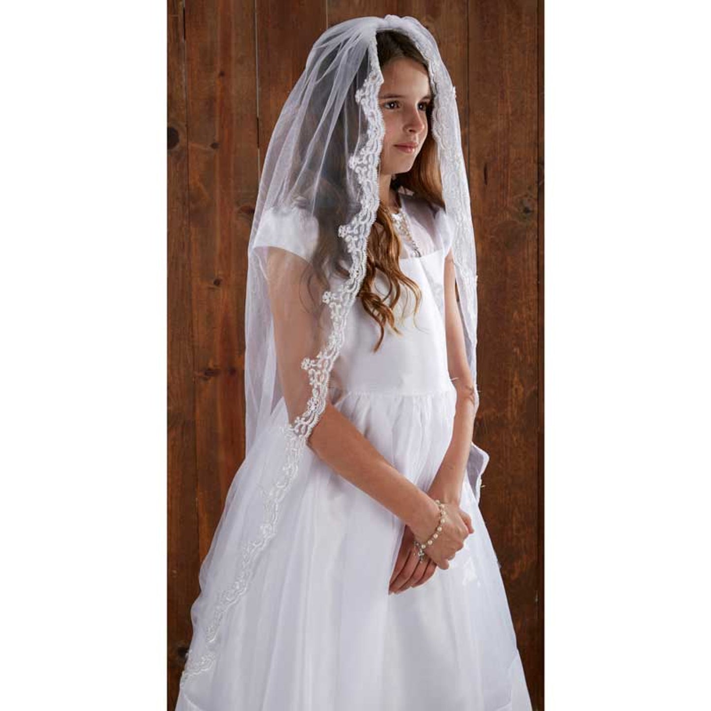45" H Lace Mantilla Veil