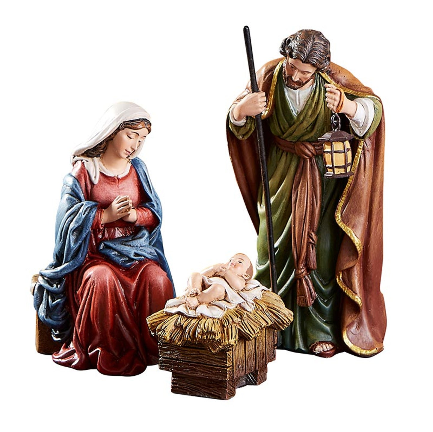 5" H Michael Adams Nativity Set