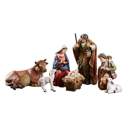 5" H Michael Adams Nativity Set