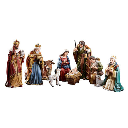 5" H Michael Adams Nativity Set